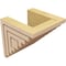 Ekena Millwork 5"W x 5"D x 5"H Wide Landon Rough Cedar Woodgrain TimberThane Corbel, Primed Tan CORUR05X05X05LANRCPR - alternate 3
